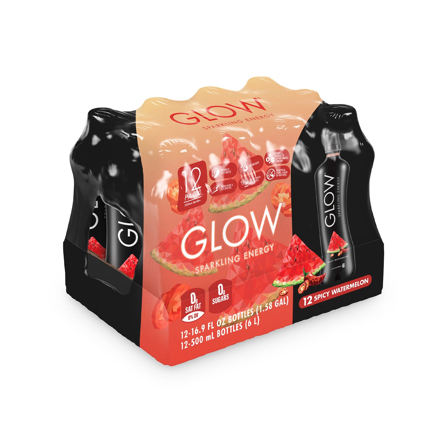 Spicy Watermelon Sparkling Energy, 12-Pack